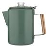COLETTI Bozeman Green Percolator Coffee Pot  Camping Coffee Makers  Campings Favorite Percolator  NO Aluminum or Plastic [9 cup, Camp Green] view 1
