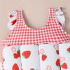 IDOPIP Kids Baby Girl Float Suit Strawberry Floatation Swimsuit with Adjustable Buoyancy Bathing Swimwear Toddler One Piece Swimming Suit Summer Sleeveless Swim Vest Jacket Red Strawberry 2-3 Years view 4