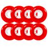 ZYANLING Roller Skate Wheels Outdoor & Indoor Inline Skate Wheels 72mm/ 76mm/ 80mm Aggressive on Roller Hockey Skates Wheels Break Wheels Skating Wheels, Red view 1