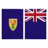 Turks And Caicos Lslands Flag Passport Holder Wallet Case Cover PU Leather Passport Card Holder view 1