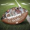 Drawelry Personalized Football - Customized Photo Name American Footballs Regulation Size Leather Football Father's Day Birthday Gift for Men Dad Son and Football Fan (with Photos) view 1