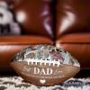 Drawelry Personalized Football - Customized Photo Name American Footballs Regulation Size Leather Football Father's Day Birthday Gift for Men Dad Son and Football Fan (with Photos) view 2