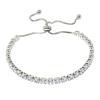 yueton 1 Pack Fashion Imitation Diamond Bracelet Bling Tennis Bracelets Adjustable Slider Bracelet Birthday view 1