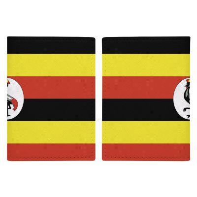 Uganda Flag Passport Card Holder Wallet Cover Case for Passport Slim Travel Accessories Travel Bag for Women Men