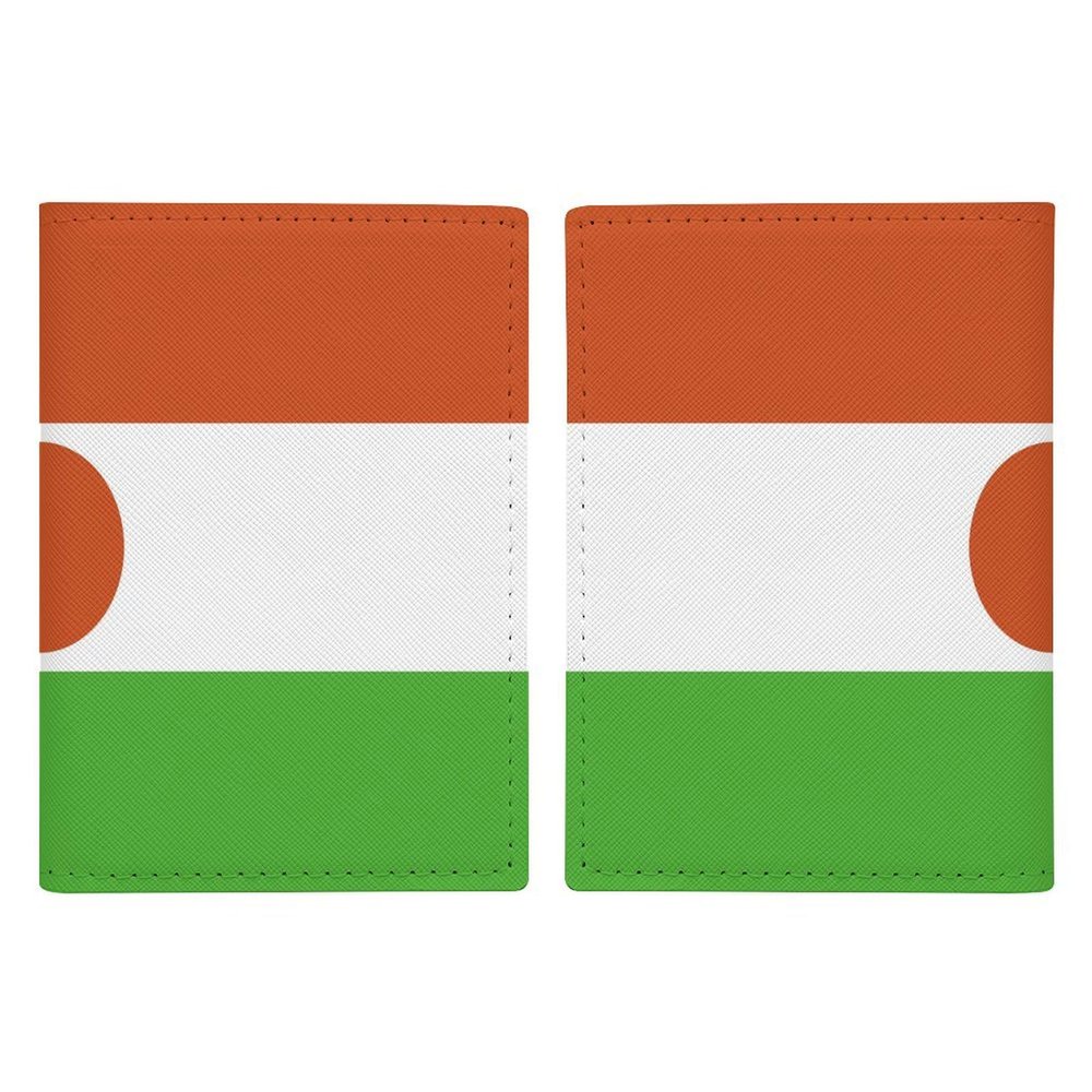 Niger Flag Passport Holder Wallet Case Cover PU Leather Passport Card Holder