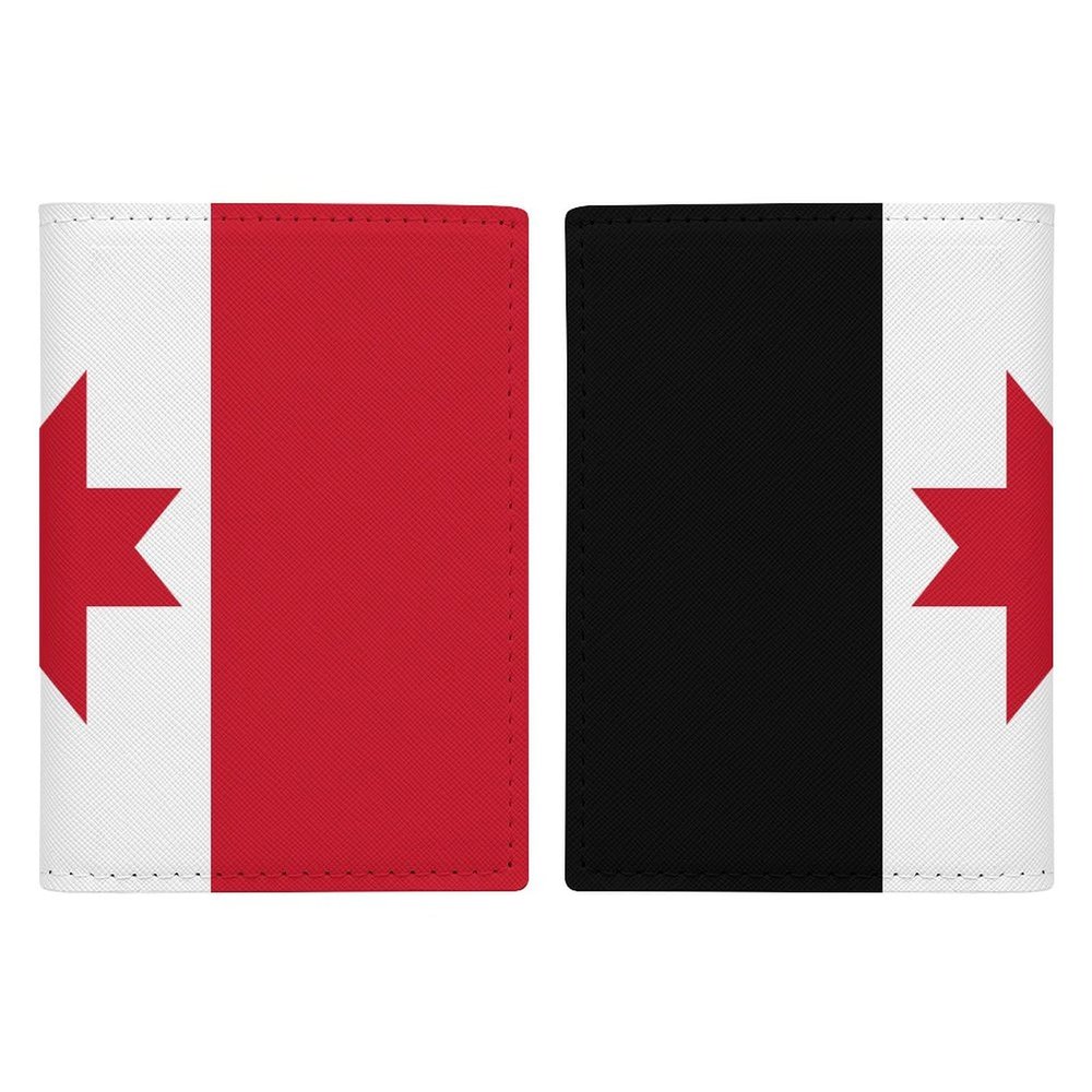 Udmurtia Flag Passport Holder Wallet Case Cover PU Leather Passport Card Holder