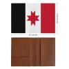 Udmurtia Flag Passport Holder Wallet Case Cover PU Leather Passport Card Holder view 2