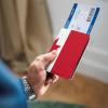 Udmurtia Flag Passport Holder Wallet Case Cover PU Leather Passport Card Holder view 4
