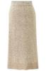 ebossy Women's Winter Warm High Waist Side Slit Wool Blend Long Skirts Rib Knit Stretchy Bodycon Pencil Skirt (X-Small, Oatmeal) view 1