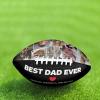Drawelry Personalized Football - Customized Photo Name American Footballs Regulation Size Leather Football Father's Day Birthday Gift for Men Dad Son and Football Fan (for Dads) view 1