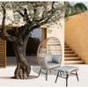 GOADSLAY Outdoor Garden Wicker Egg Chair and Footstool Patio Chaise, with Cushions, Outdoor Indoor Basket Chair view 2