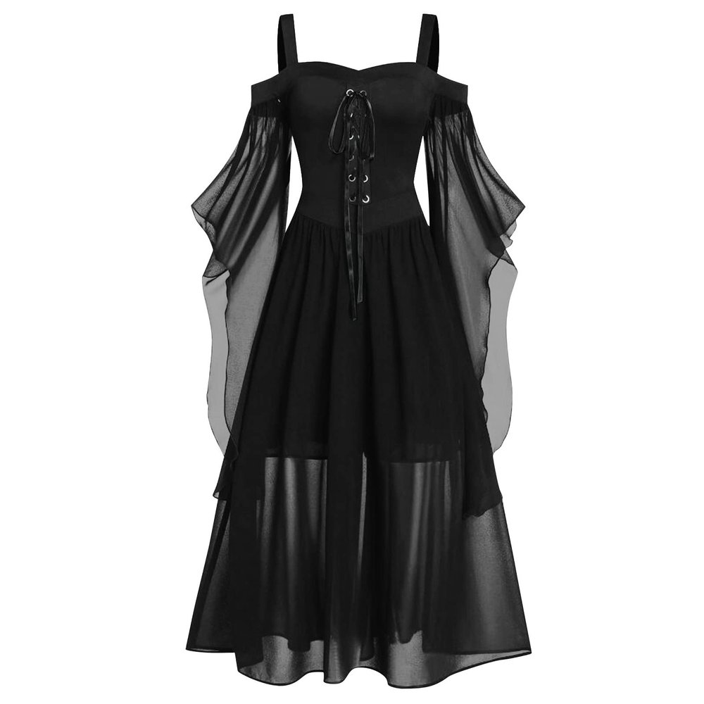 GAANBODI Fairy Costume for Woman Fairy Dress Woman Halloween Costumes Halloween Dress Plus Size Fairy Dress Woman Costume Witch Costume Outfit for Women Plus Size Vampire Costume