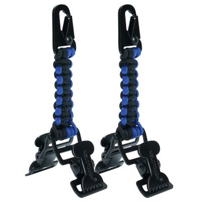 MELOTOUGH Glove Clips Tactical Glove Holder with 2 Alligator Clips for Tactical,Camping,Hiking,Work,Outdoor Activities (Blue 2pcs)