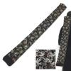 EKENDOCOM Cotton Fish and wave Pattern Shinai Bag- for three shinais with shoulder strap - 100% cotton kendo shinai, Navy view 2