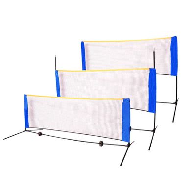 Badminton Net, 3M/4M/5M Adjustable Foldable Badminton Tennis Volleyball Net with Stand Carry Bag, for Indoor Beach Sports Outdoors,14ft
