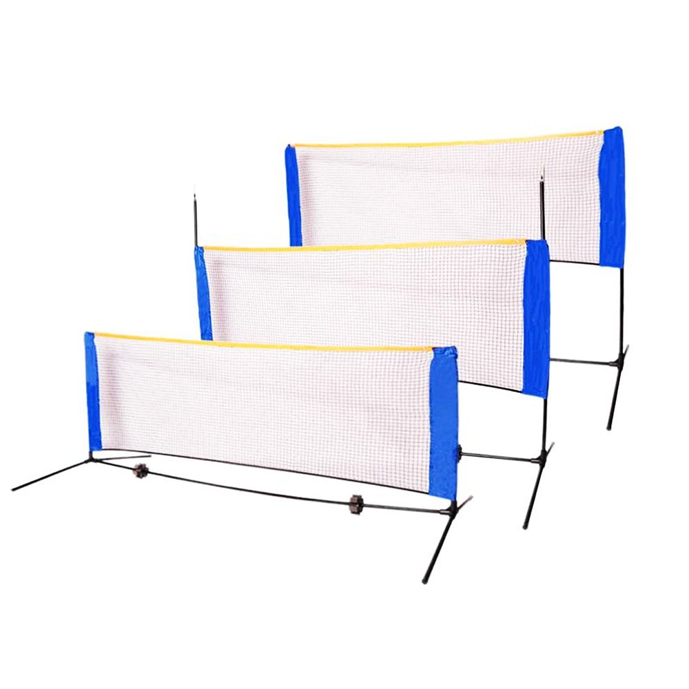 Badminton Net, 3M/4M/5M Adjustable Foldable Badminton Tennis Volleyball Net with Stand Carry Bag, for Indoor Beach Sports Outdoors,14ft