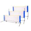Badminton Net, 3M/4M/5M Adjustable Foldable Badminton Tennis Volleyball Net with Stand Carry Bag, for Indoor Beach Sports Outdoors,14ft view 1