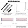 Badminton Net, 3M/4M/5M Adjustable Foldable Badminton Tennis Volleyball Net with Stand Carry Bag, for Indoor Beach Sports Outdoors,14ft view 3