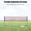Badminton Net, 3M/4M/5M Adjustable Foldable Badminton Tennis Volleyball Net with Stand Carry Bag, for Indoor Beach Sports Outdoors,14ft view 4