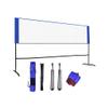 Portable Badminton Net Stand Folding Removable Tennis Indoor Badminton Net Stand Ball Post view 1