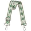 Crossbody Straps for Purses Silver Hardware Purse Strap Wide Shoulder Strap Adjustable Replacement,Retro Jacquard Embroidery for Shoulder Bags, Canvas Tote Handbags view 1