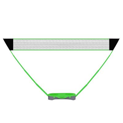 Folding Volleyball Badminton Net, Portable Badminton Net Cover, with Storage Base, Easy to Set Up Beach Backyard Combination Kit