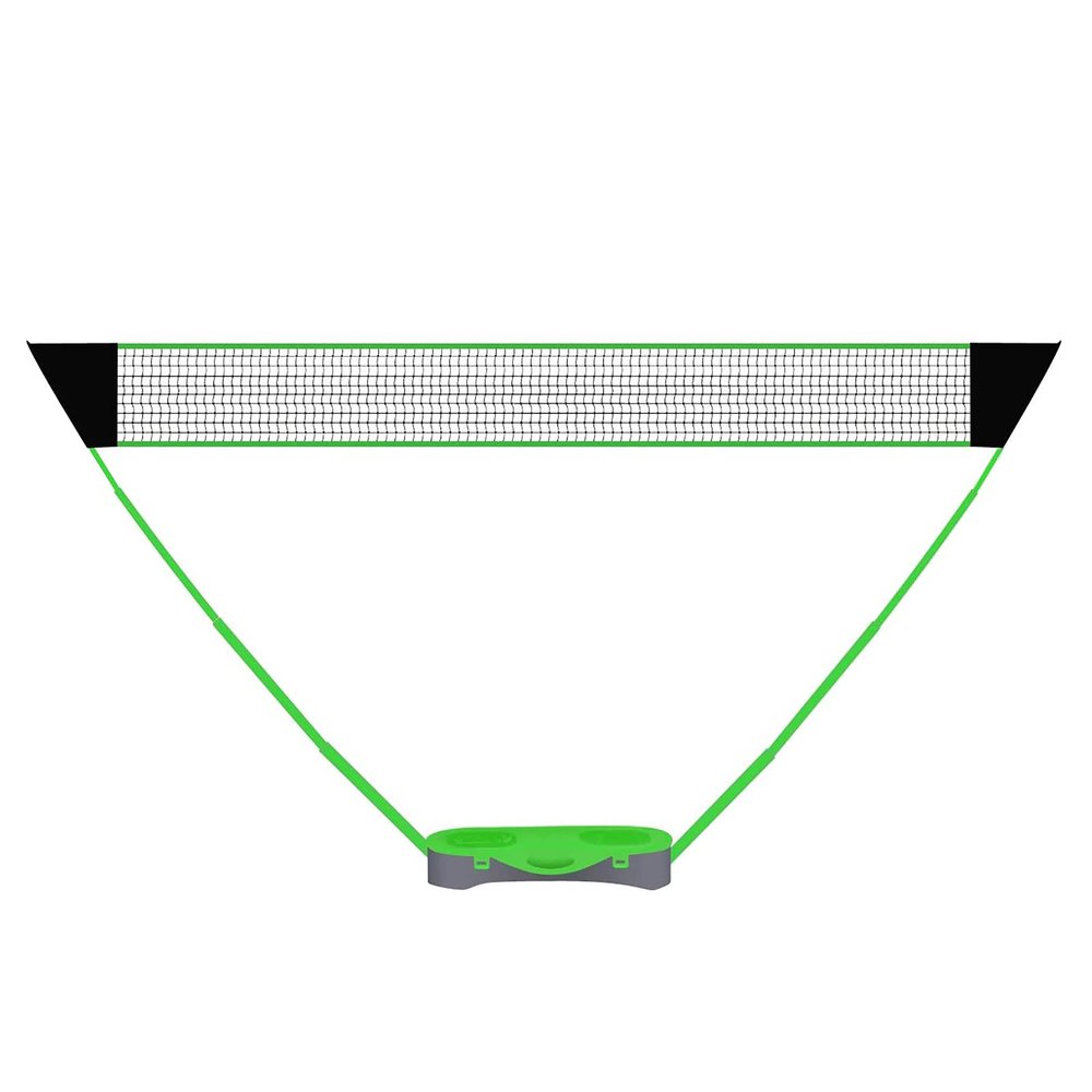 Folding Volleyball Badminton Net, Portable Badminton Net Cover, with Storage Base, Easy to Set Up Beach Backyard Combination Kit