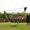 Folding Volleyball Badminton Net, Portable Badminton Net Cover, with Storage Base, Easy to Set Up Beach Backyard Combination Kit view 3