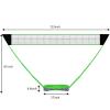 Folding Volleyball Badminton Net, Portable Badminton Net Cover, with Storage Base, Easy to Set Up Beach Backyard Combination Kit view 4