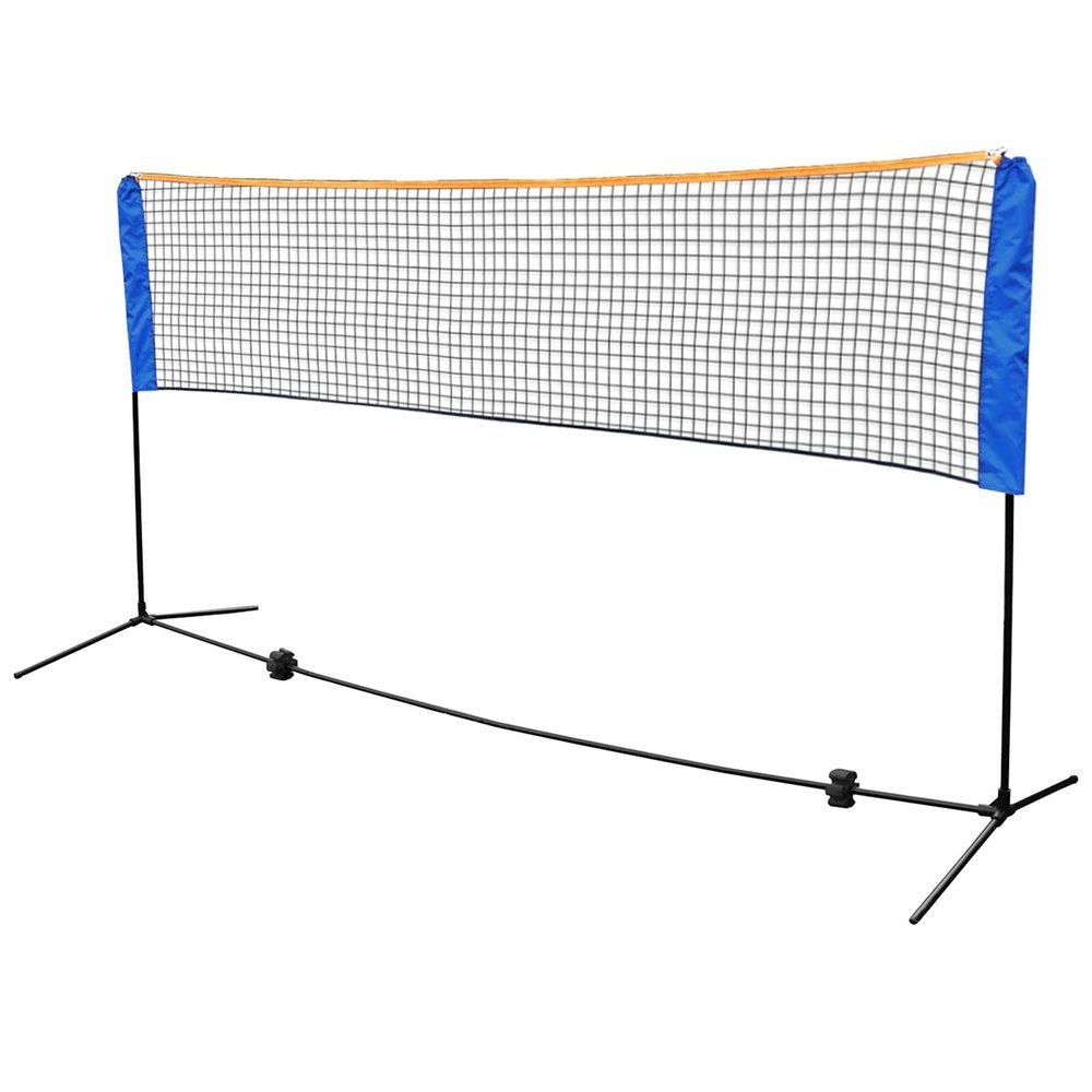 Convenient Badminton Net, Children's Volleyball Football Tennis Net Set, with Steel Frame Bracket, Free-Standing and Carrying Bag, Suitable for Indoor and Outdoor Courts, Benches, Runways, Gyms