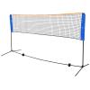 Convenient Badminton Net, Children's Volleyball Football Tennis Net Set, with Steel Frame Bracket, Free-Standing and Carrying Bag, Suitable for Indoor and Outdoor Courts, Benches, Runways, Gyms view 1