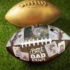 Drawelry Personalized Football - Customized Photo Name American Footballs Regulation Size Leather Football Father's Day Birthday Gift for Men Dad Son and Football Fan (Best Dad Ever) view 2