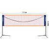 Portable Badminton Net Stand Outdoor Simple Folding Standard Net Post Home Volleyball Rack view 2