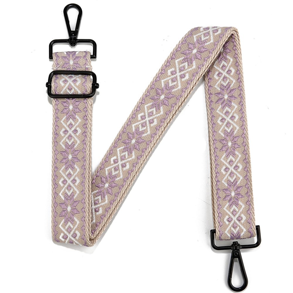 Black Hardware Purse Strap Adjustable Replacement Belts Wide Bag Straps for Canvas Crossbody Purses Messenger Bags Shoulder Handbags
