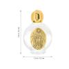 Cabilock 2pcs Holy Water Bottle Decorative Glass Vials Random Pattern for Baptism and Festival Use Leak Design for Catholic Ceremonies and view 3