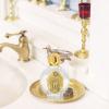Cabilock 2pcs Holy Water Bottle Decorative Glass Vials Random Pattern for Baptism and Festival Use Leak Design for Catholic Ceremonies and view 4