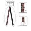 Crossbody Straps for Purses Silver Hardware Purse Strap Wide Shoulder Strap Adjustable Replacement,Retro Jacquard Embroidery for Shoulder Bags, Canvas Tote Handbags view 4
