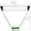 Portable Badminton Net Set, with Freestanding Base, Sets Up On Any Surface, No Tools Required, Tennis Volleyball Outdoor Backyard-Blue view 3