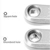 170mm Bikes Crank Arm Bikes Left Crank Bikes Crankset Bikes Crankset Arm Crank Arm Replacement Bikes Pedal Arm for City Bikes Folding Bikes Road Bikes Exercise Bikes (Square Silver) view 2