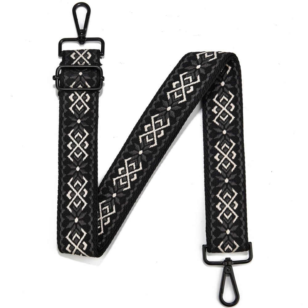 Black Hardware Purse Strap Adjustable Replacement Belts Wide Bag Straps for Canvas Crossbody Purses Messenger Bags Shoulder Handbags