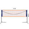 Portable Badminton Net Stand Outdoor Simple Folding Standard Net Post Home Volleyball Rack view 2