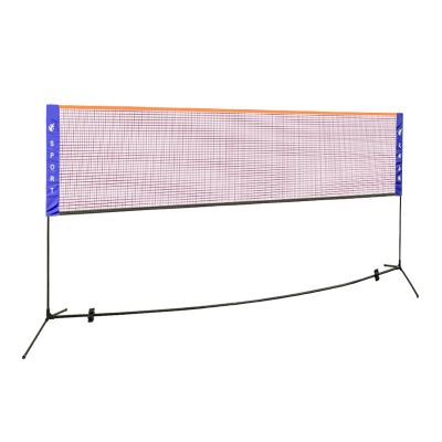Portable Tennis Net,Stainless Steel Poles Badminton Net Set Adjustable Height Nylon Net with Carry Bag, for Kids Volleyball, Pickleball,Soccer, Indoor, Outdoor Court, Backyard, Beach, Driveway (Size
