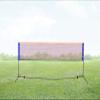 Portable Tennis Net,Stainless Steel Poles Badminton Net Set Adjustable Height Nylon Net with Carry Bag, for Kids Volleyball, Pickleball,Soccer, Indoor, Outdoor Court, Backyard, Beach, Driveway (Size view 2