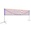 Portable Tennis Net,Stainless Steel Poles Badminton Net Set Adjustable Height Nylon Net with Carry Bag, for Kids Volleyball, Pickleball,Soccer, Indoor, Outdoor Court, Backyard, Beach, Driveway (Size view 4