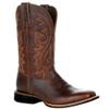 Bestgift Western cowboy boots tall embroidered retro men and women large size Brown 9 view 1