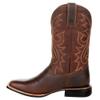 Bestgift Western cowboy boots tall embroidered retro men and women large size Brown 9 view 3