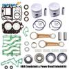 OVERSEE 6B4 Crankshaft & Power Head Rebuild Kit for Yamaha Outboard Motor 2T E 9.9 15HP 2 Cyl E15DMH, metallochrome view 2