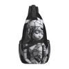 BTCOWZRV Broken Doll Sling Backpack for Women Men Cross Chest Bag Diagonally Crossbody Shoulder Bag Travel view 1