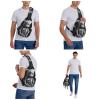 BTCOWZRV Broken Doll Sling Backpack for Women Men Cross Chest Bag Diagonally Crossbody Shoulder Bag Travel view 2