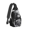 BTCOWZRV Broken Doll Sling Backpack for Women Men Cross Chest Bag Diagonally Crossbody Shoulder Bag Travel view 3